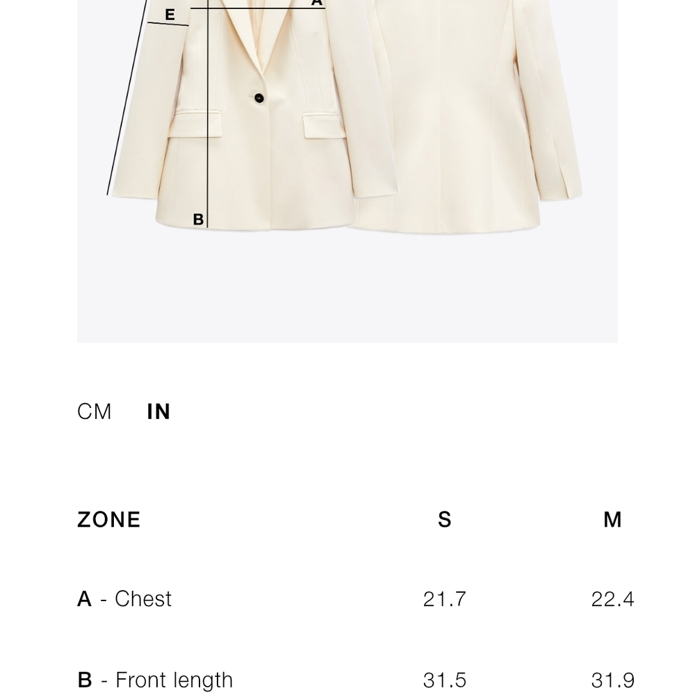 Zara Beige Double-Breasted Blazer - Picture 8 of 10